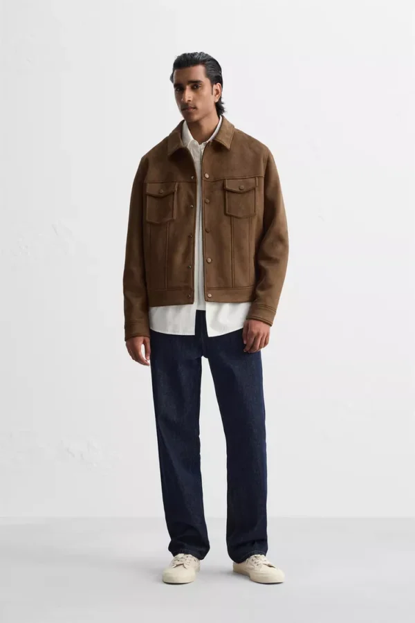 FAUX SUEDE JACKET