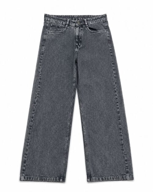 STRAIGHT FIT GREY CHARCOALED COLOURED JEANS