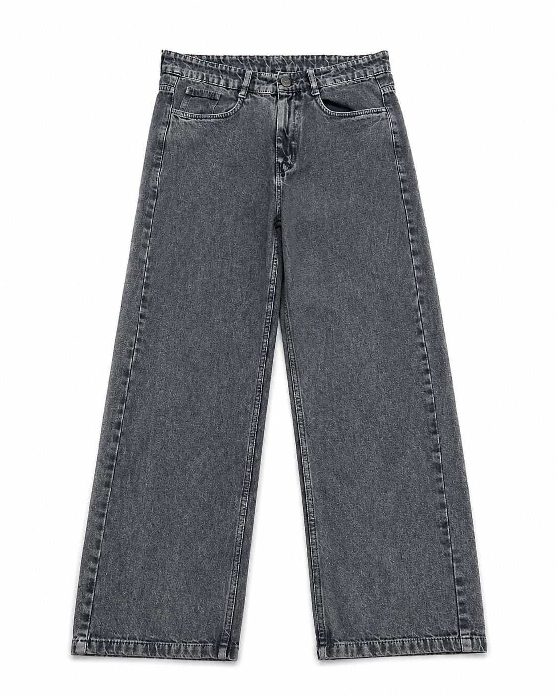 STRAIGHT FIT GREY CHARCOALED COLOURED JEANS