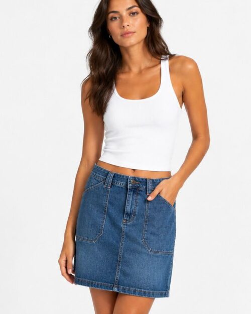 CECIL Denim Skirt (Midi/Knee-length)