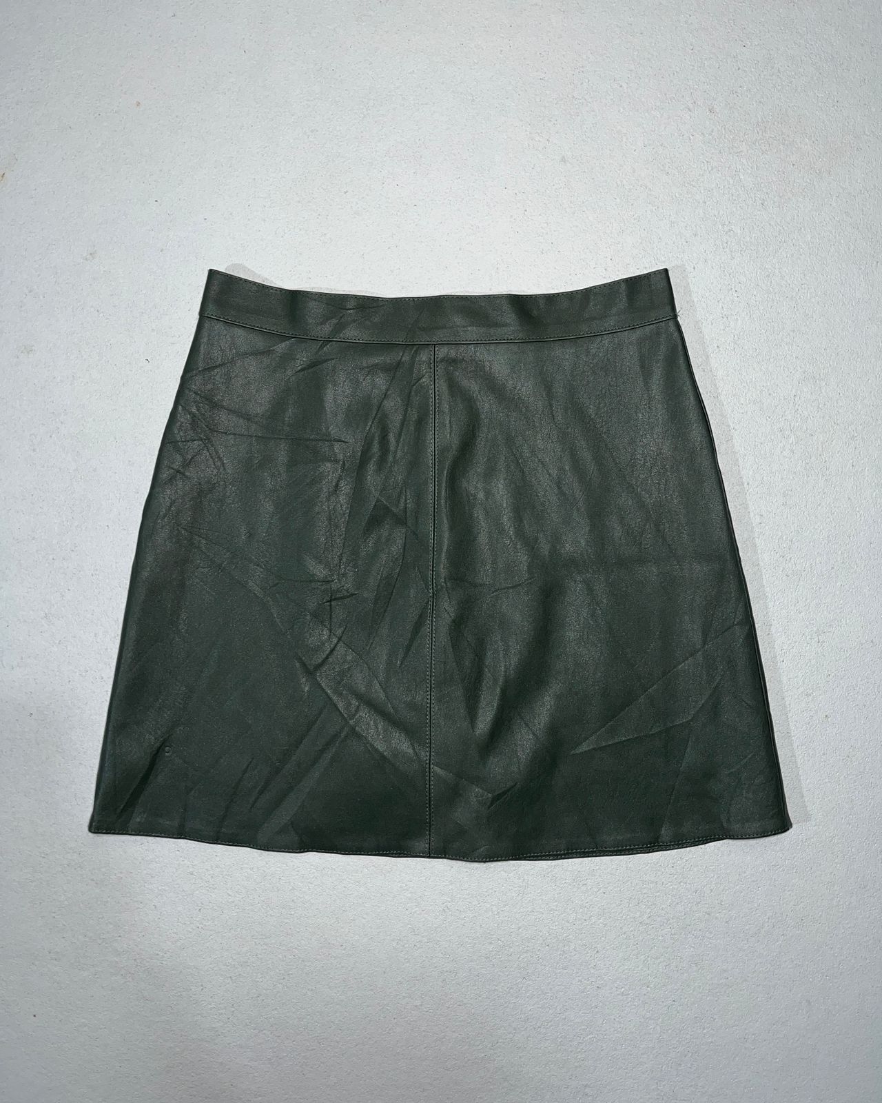 BANYAN TREE high-waisted faux leather skort