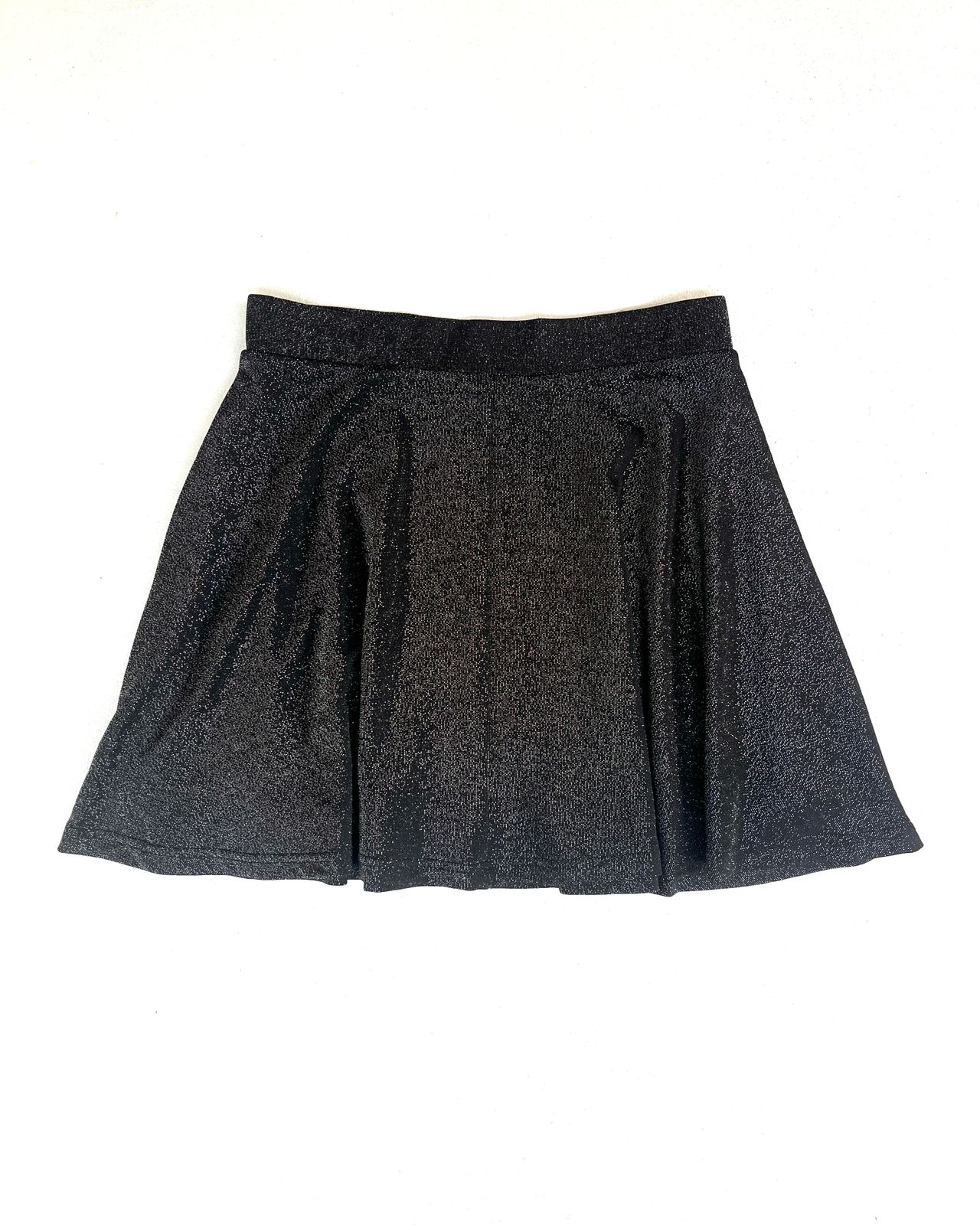 Glittery skater mini skirt from the fast-fashion