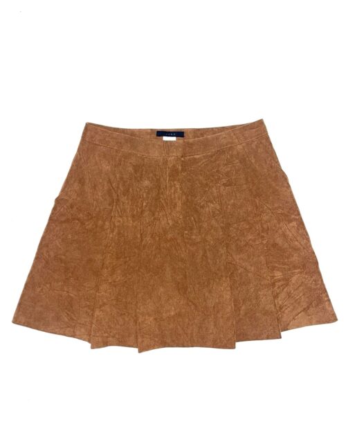 Brown, A-line mini skirt