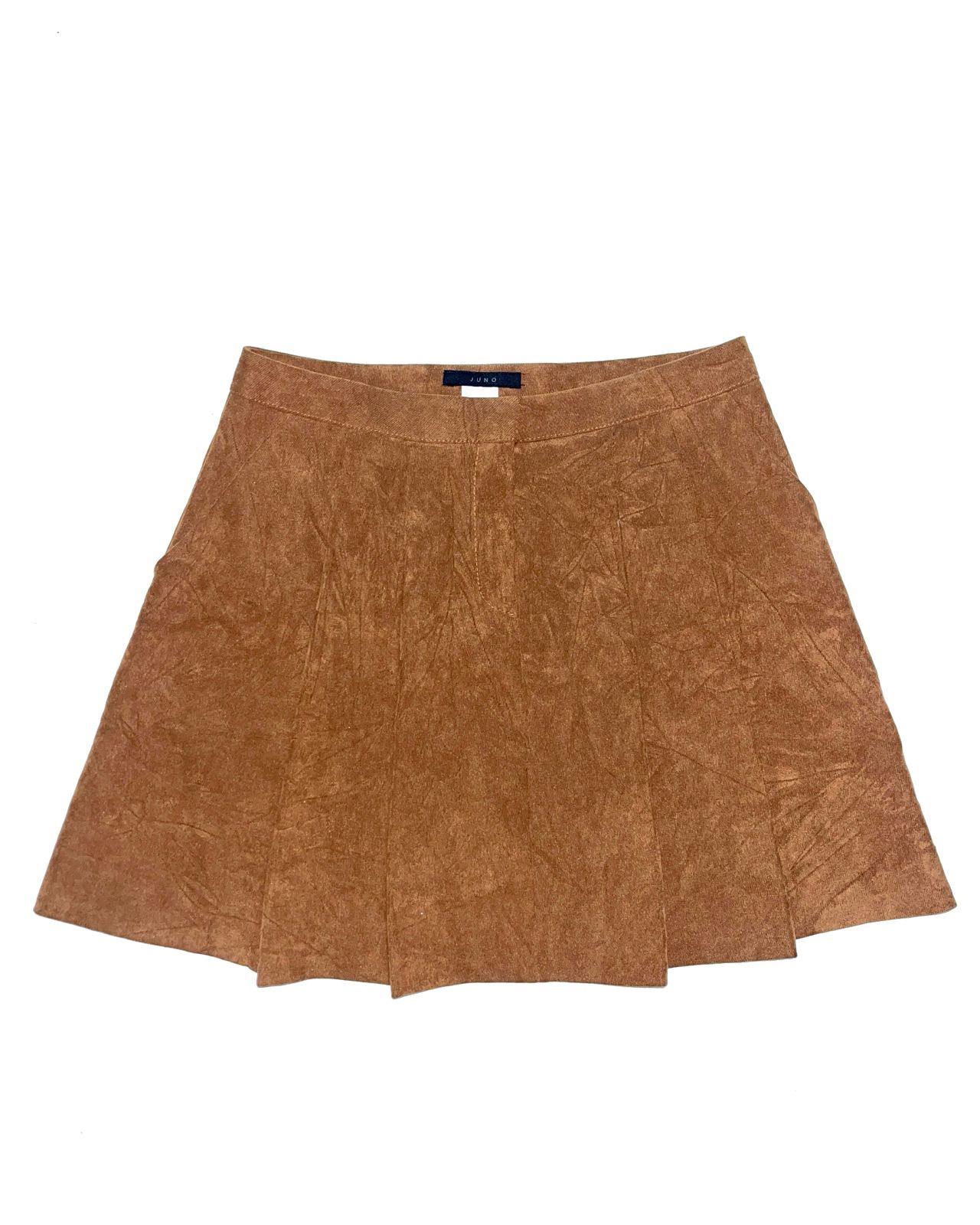 Brown, A-line mini skirt