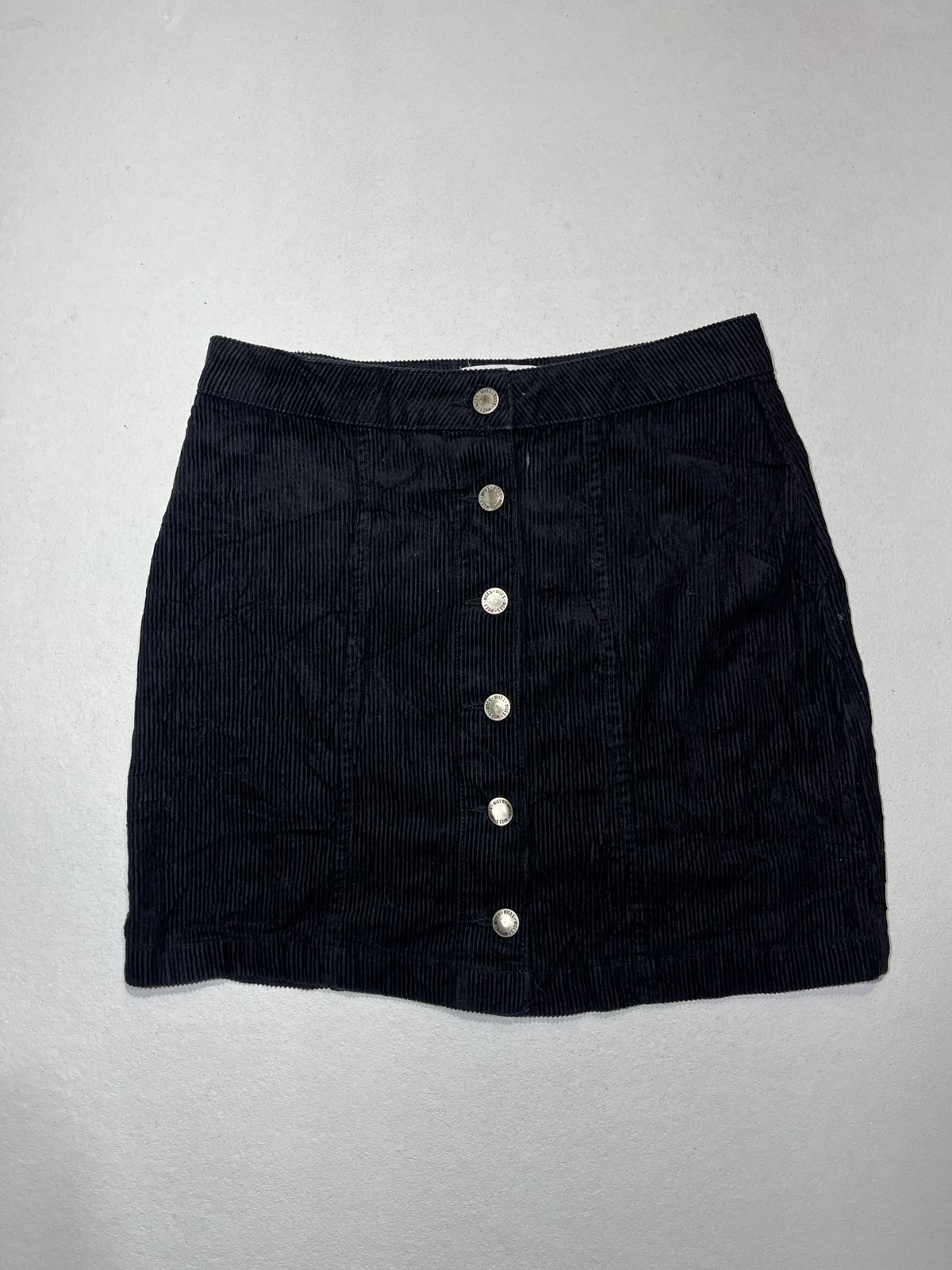 Miss Selfridge (Denim line) Button-front corduroy mini skirt