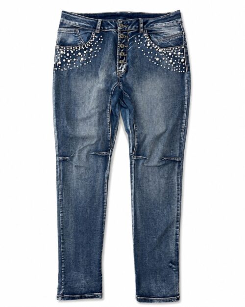 Mid-to-high-rise skinny denim jeans Y2K