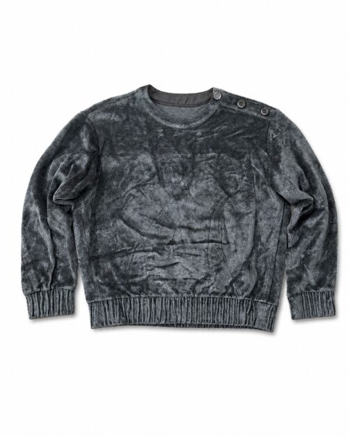 Crushed-velvet (velour) sweatshirt OBZEE