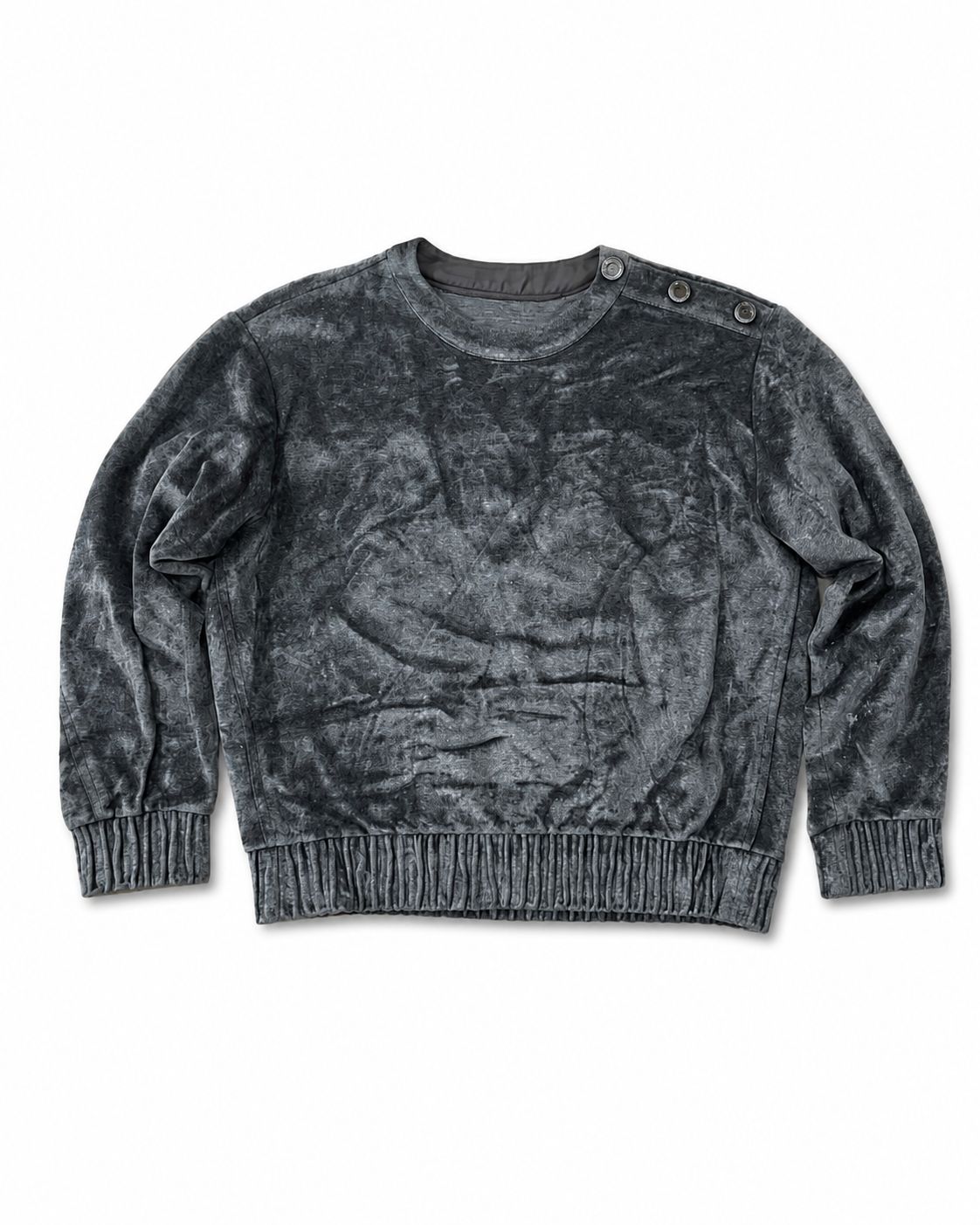 Crushed-velvet (velour) sweatshirt OBZEE