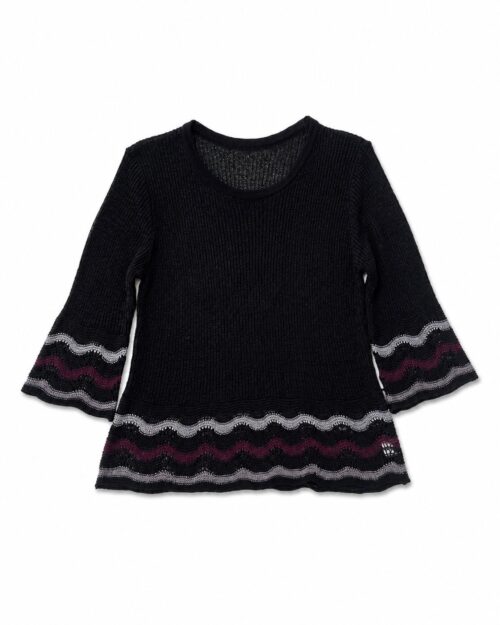 Italian-crafted M Missoni fine ribbed-knit sweater
