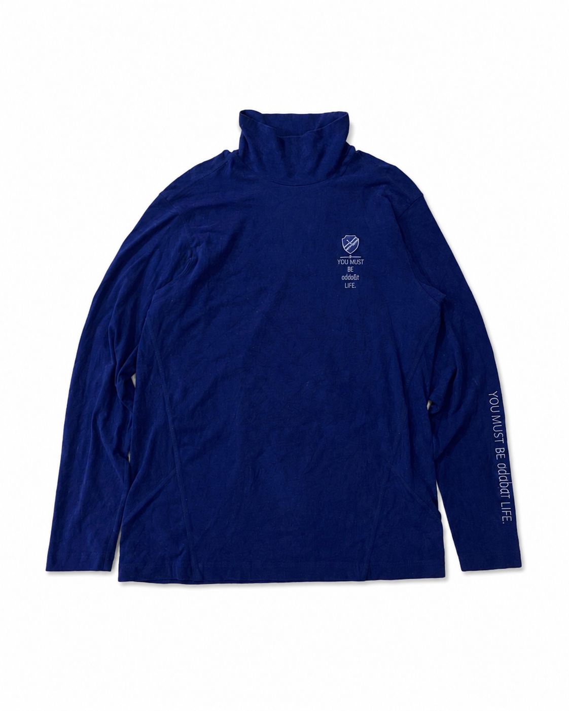 Mock turtleneck / high-neck long-sleeve shirt