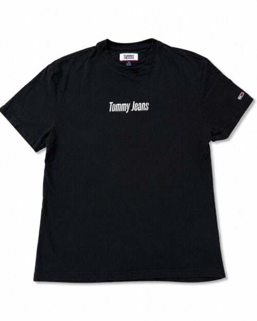 Men's crew-neck graphic t-shirt in black.
