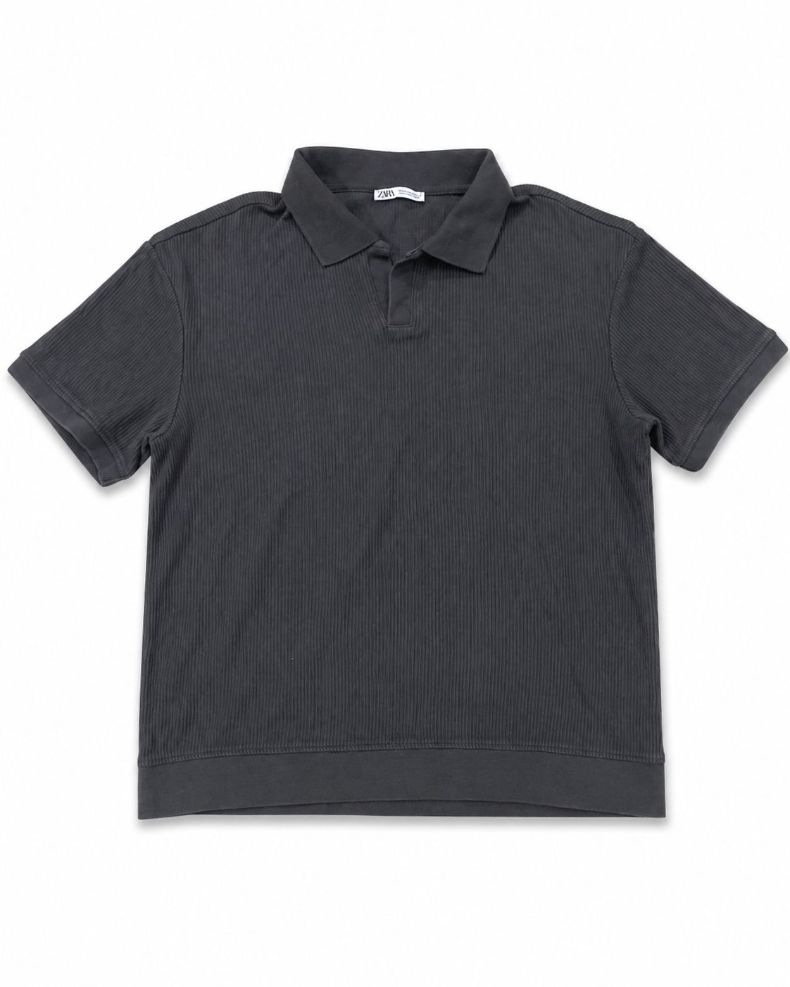 Zara Men’s Ribbed Polo Shirt