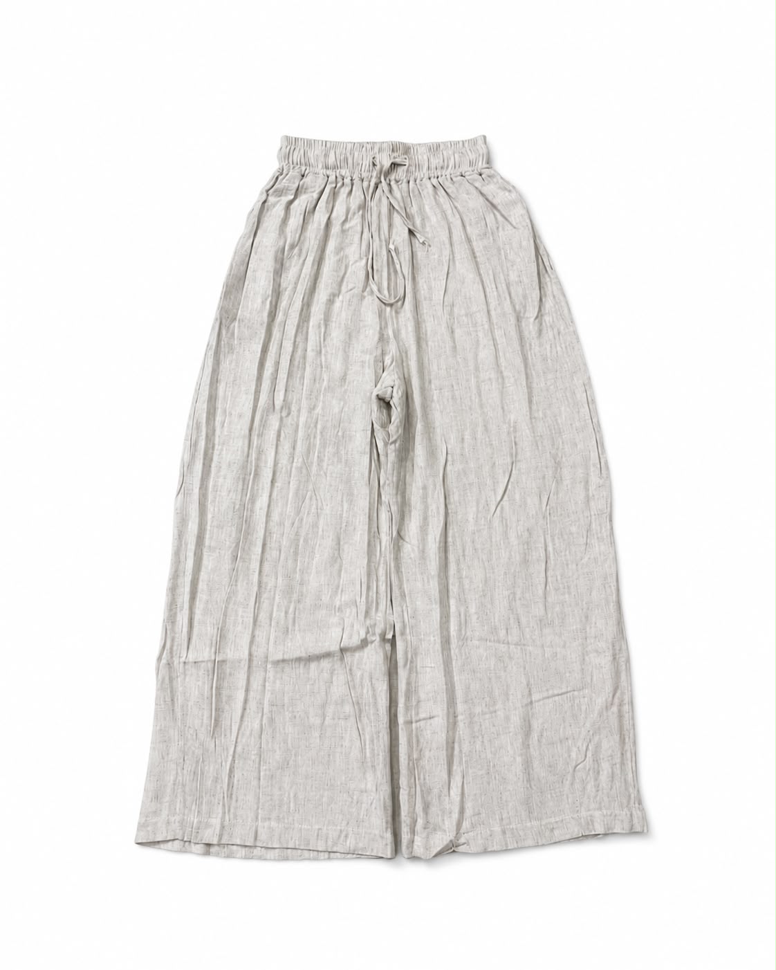 Unisex, relaxed-fit, wide-leg linen trousers