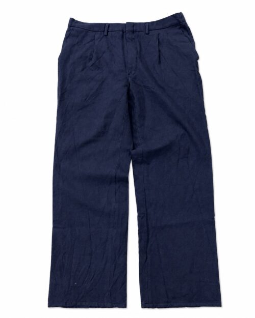 Navy blue, wide-leg trousers