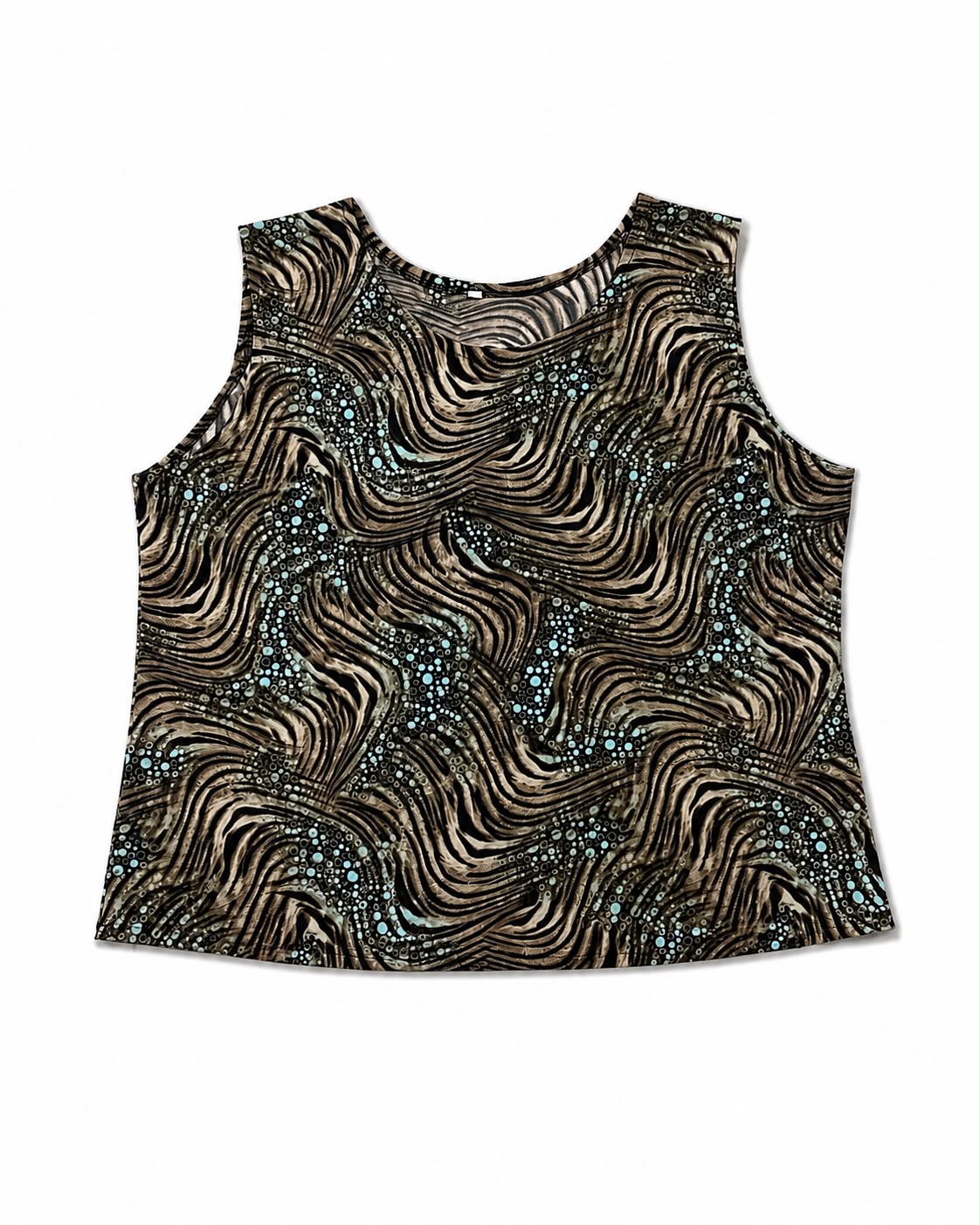 Sleeveless, wide-strapped women’s tank top