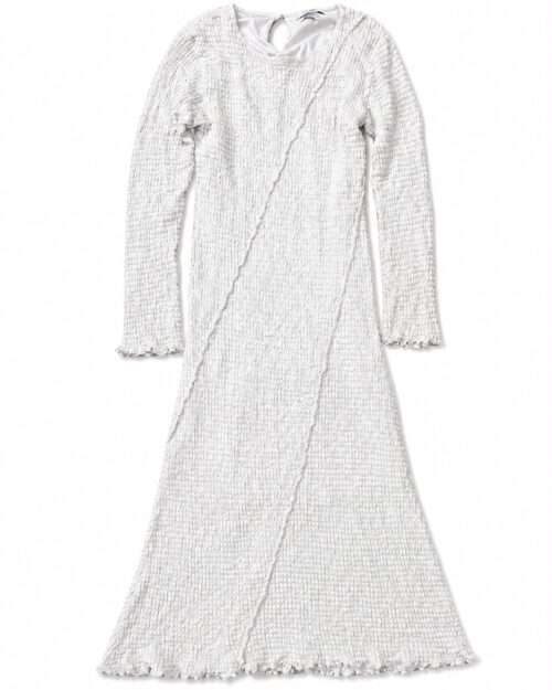 Cream/off-white midi-to-maxi length dress