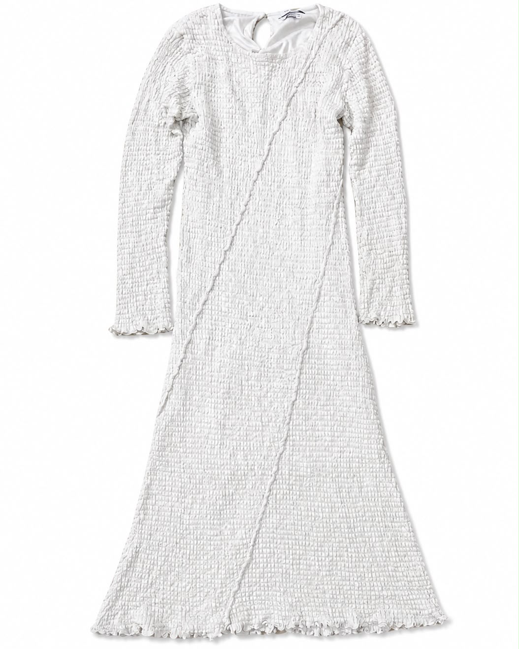 Cream/off-white midi-to-maxi length dress