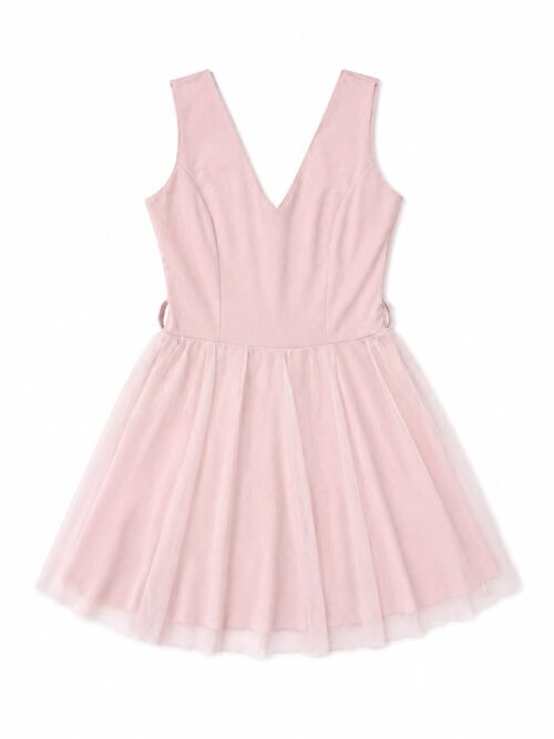 Sleeveless mini skater dress