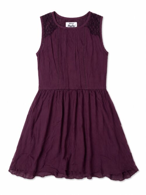 Superdry Vintage Sleeveless Lace Mini Dress