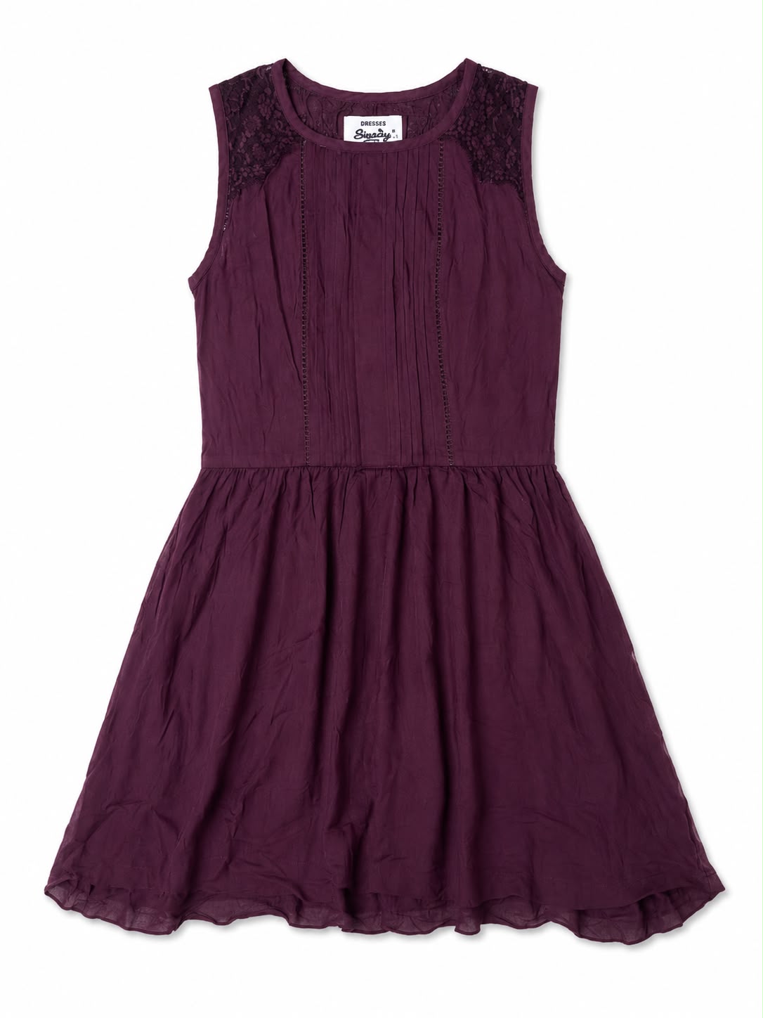Superdry Vintage Sleeveless Lace Mini Dress