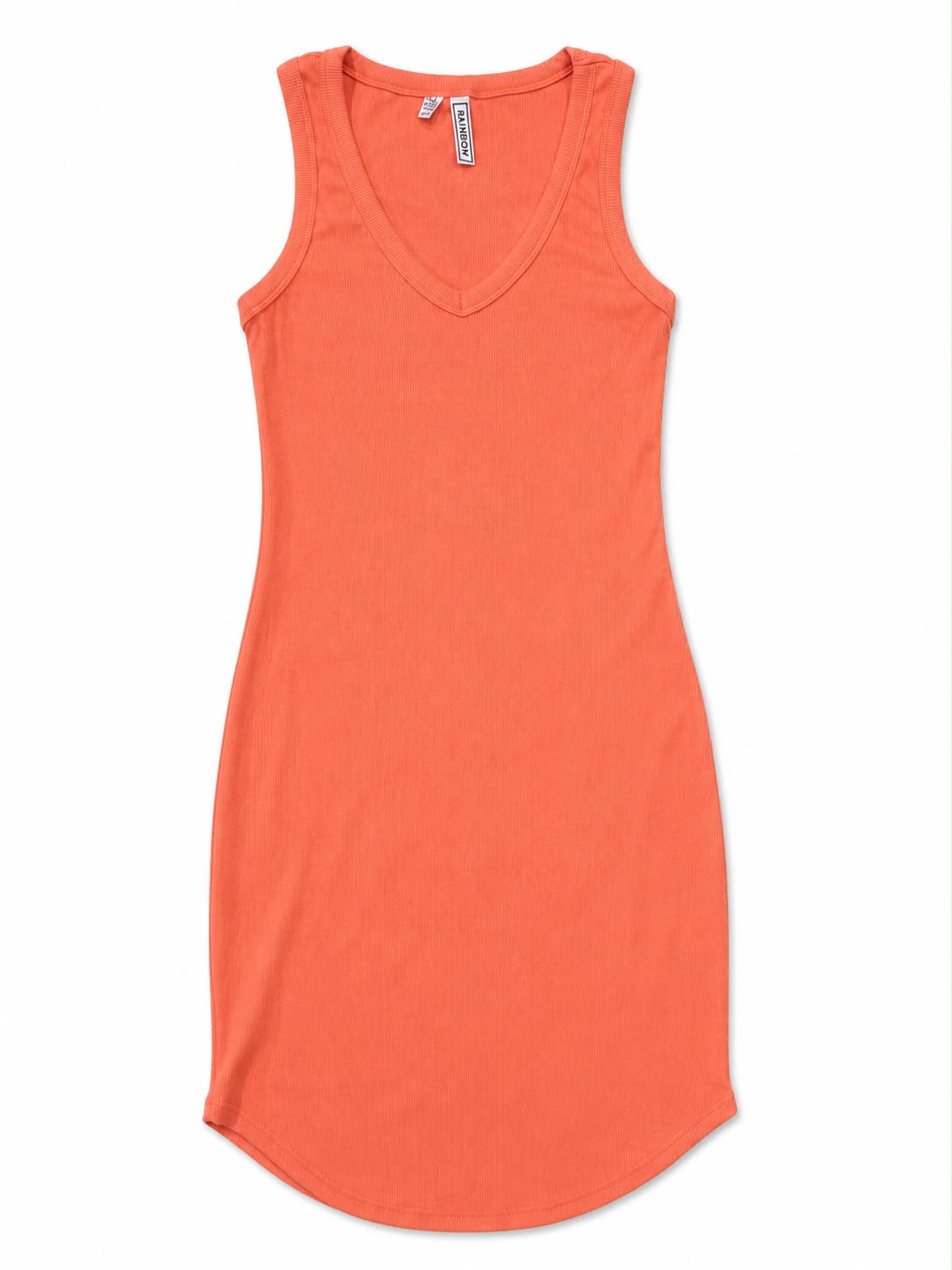 Women's sleeveless ribbed longline tank top