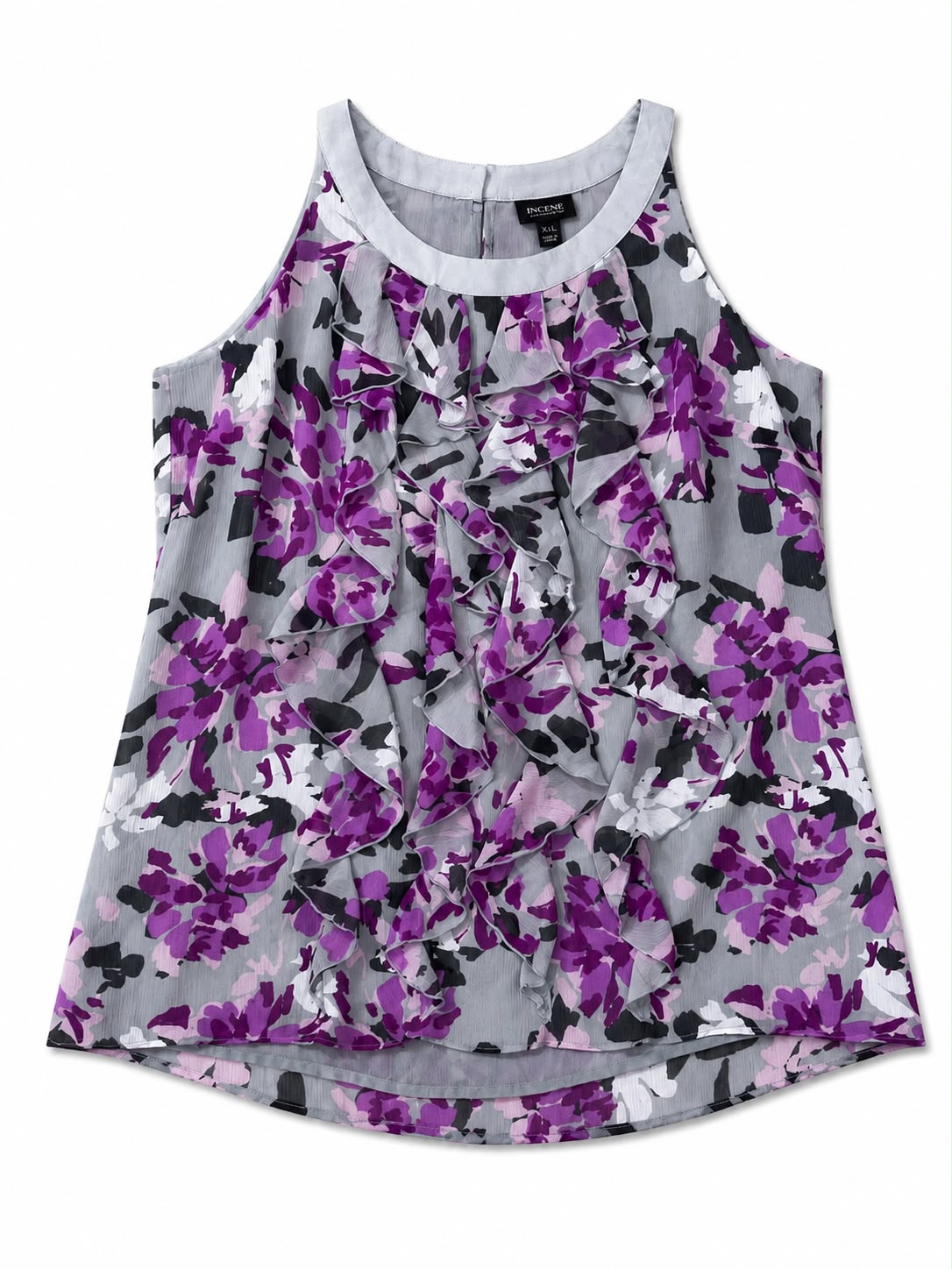 Sleeveless halter-style blouse