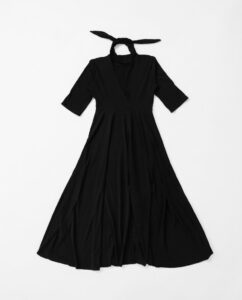 ZARA black midi dress