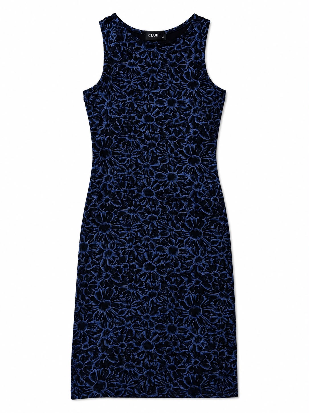 Club L London sleeveless, round-neck bodycon