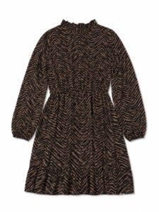 Long-sleeved mini dress