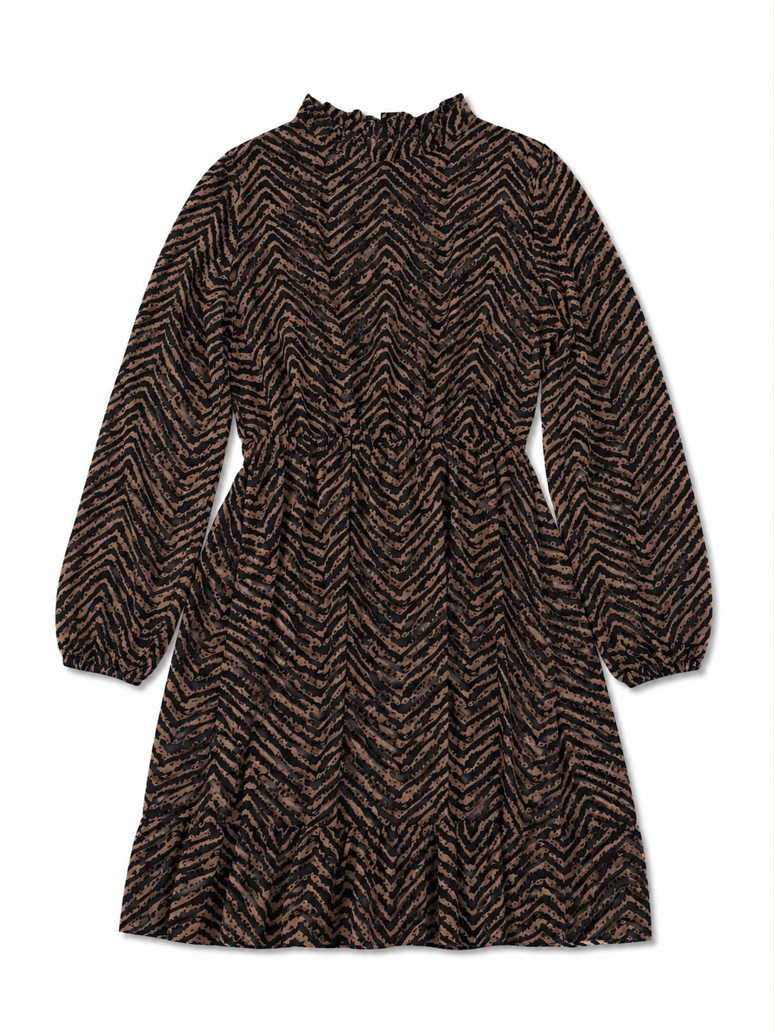 Long-sleeved mini dress
