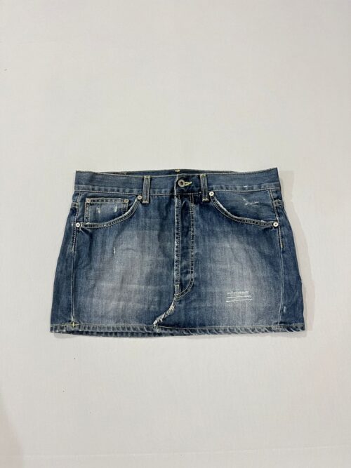 Mid-Rise Premium Denim Mini Skirt Y2K