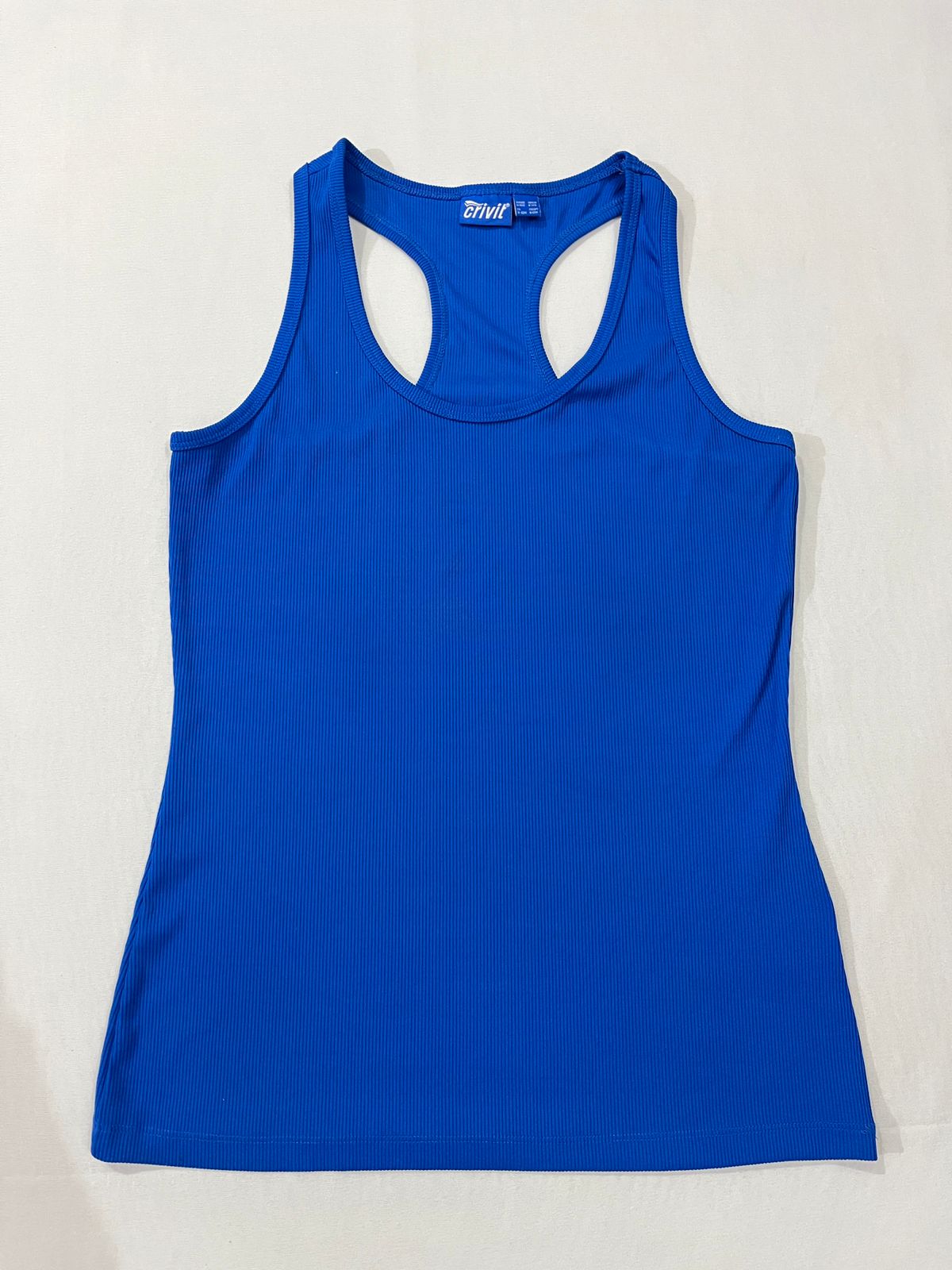 Women’s Ribbed Racerback Athletic Tank Top.