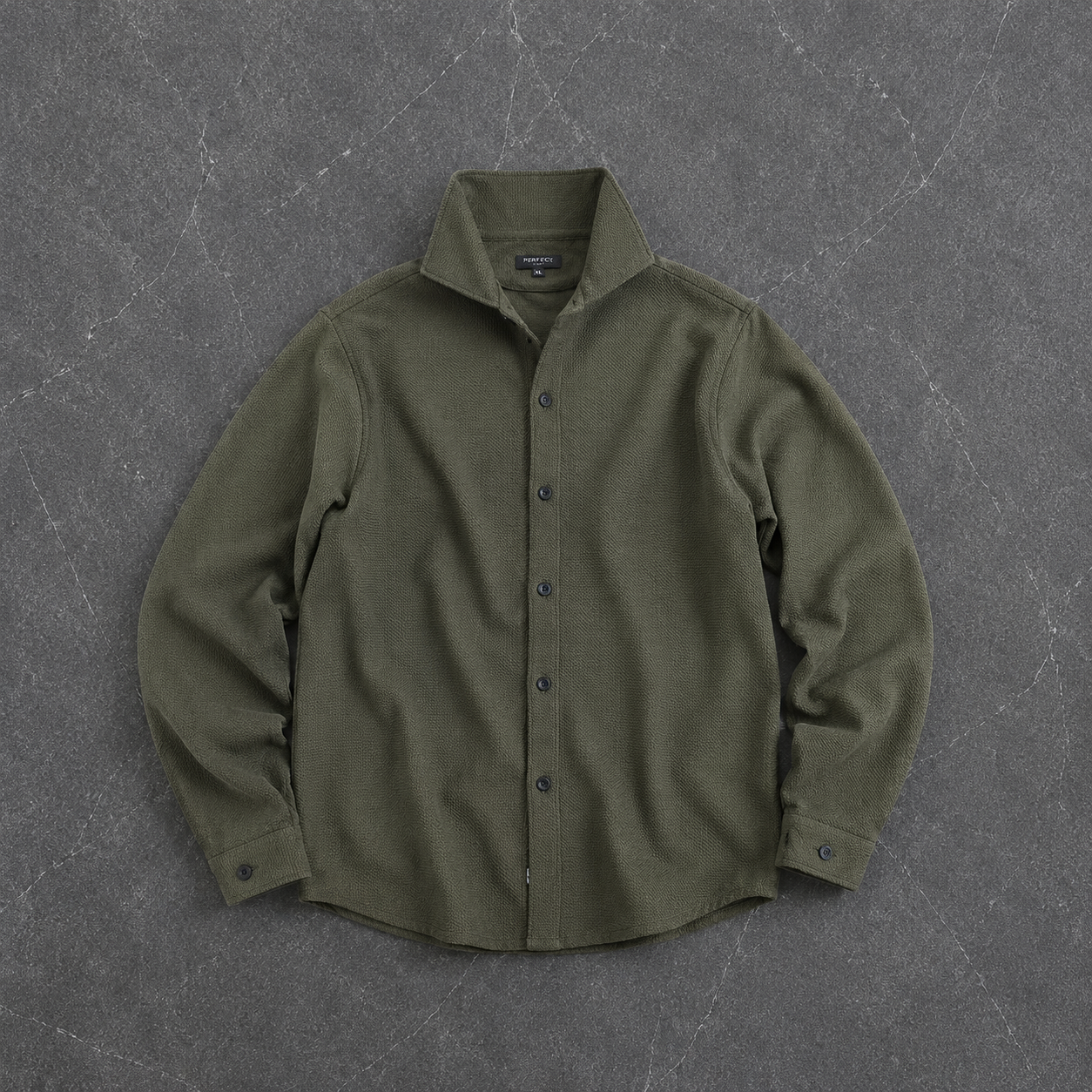 Men’s Full Sleeve Shirt – Green Dot Design