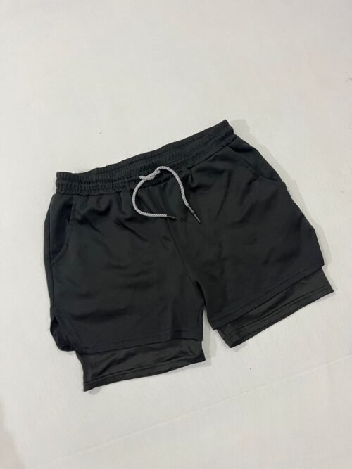 2-in-1 Men's Running & Workout Shorts with Built-in Compression Layer