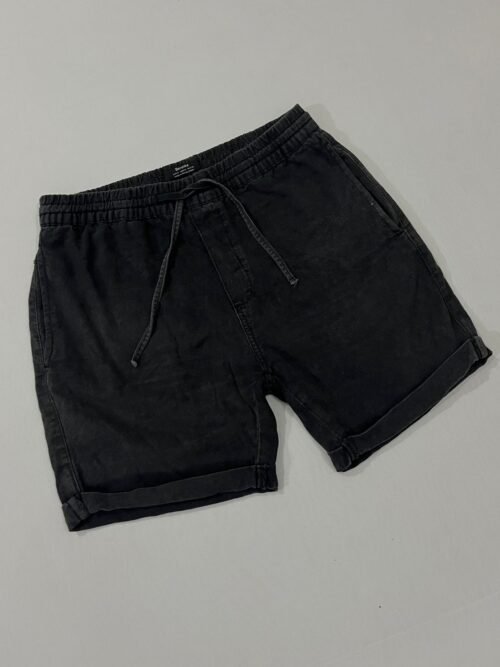 Bershka Washed Drawstring Casual Shorts / Bermuda Shorts