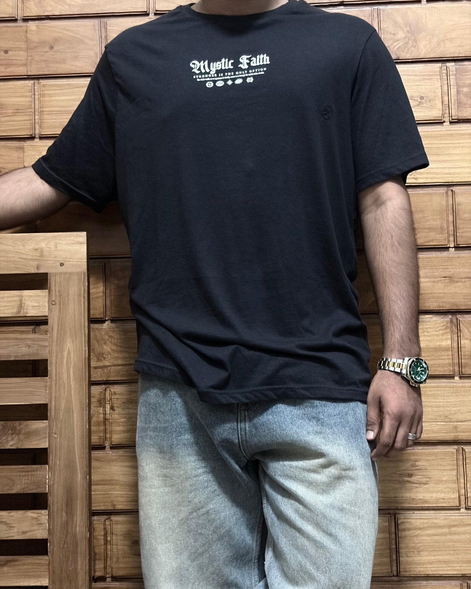 BLACK MYSTIC FAITH TEE