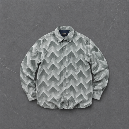 Men's Full Sleeve Shirt - Green Peak Design