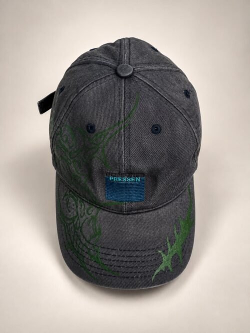Vintage German Washed Denim / Cotton Twill Strapback Dad Cap