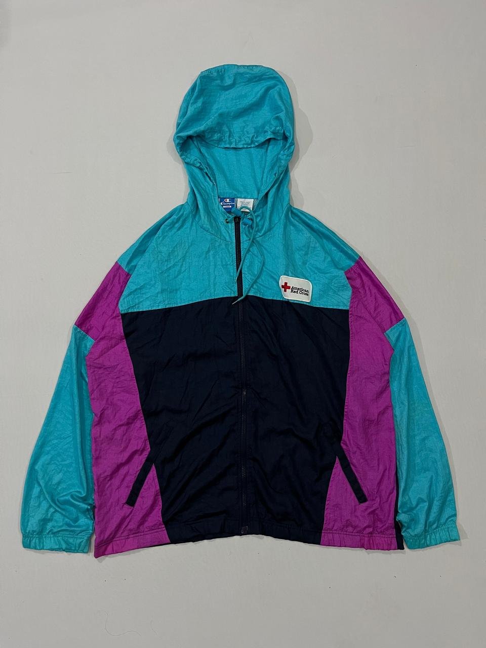 Vintage Champion Colorblock Hooded