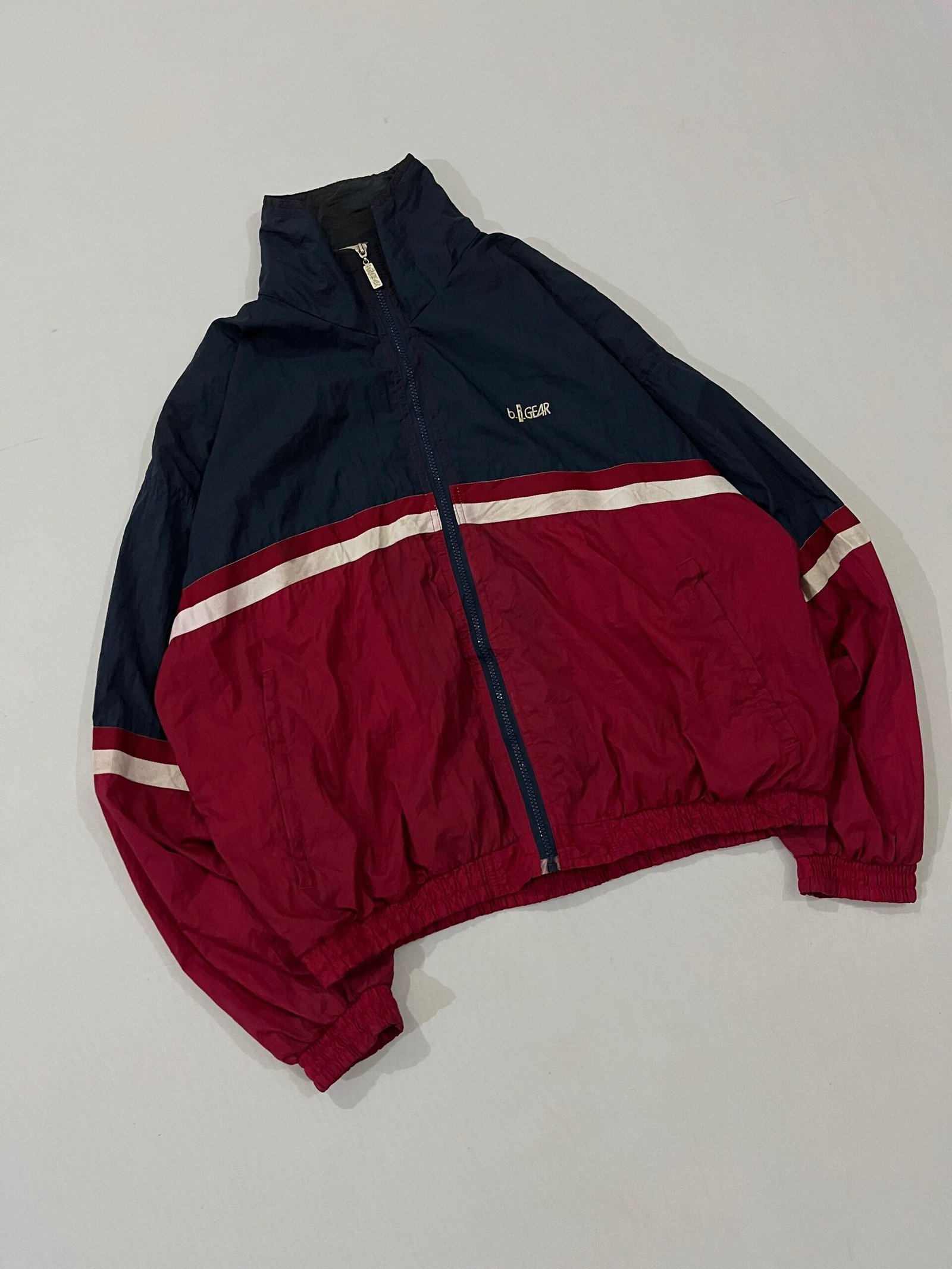 Vintage b.i.GEAR Colorblock Windbreaker