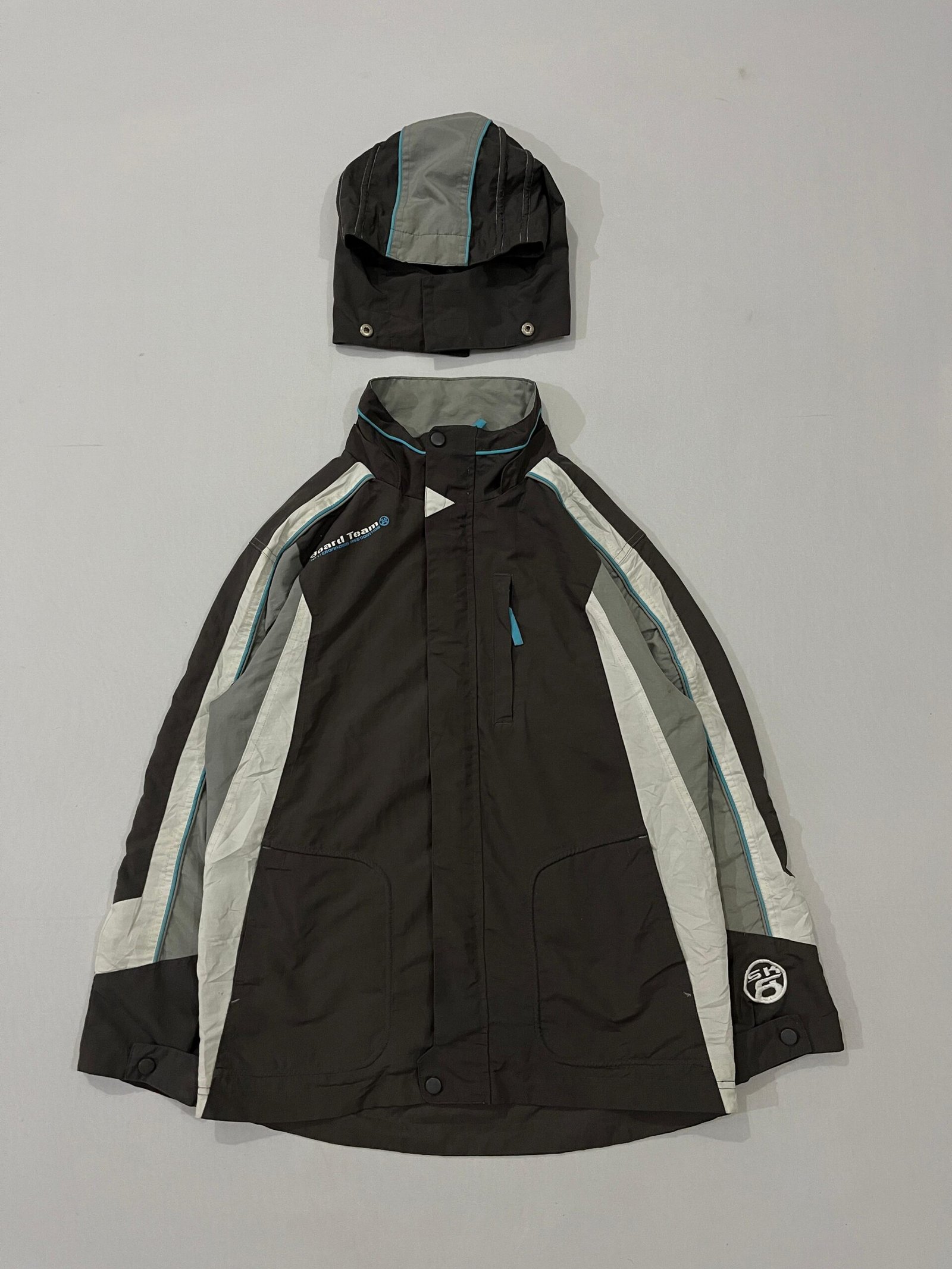 Vintage Here There Colorblock Hooded Jacket